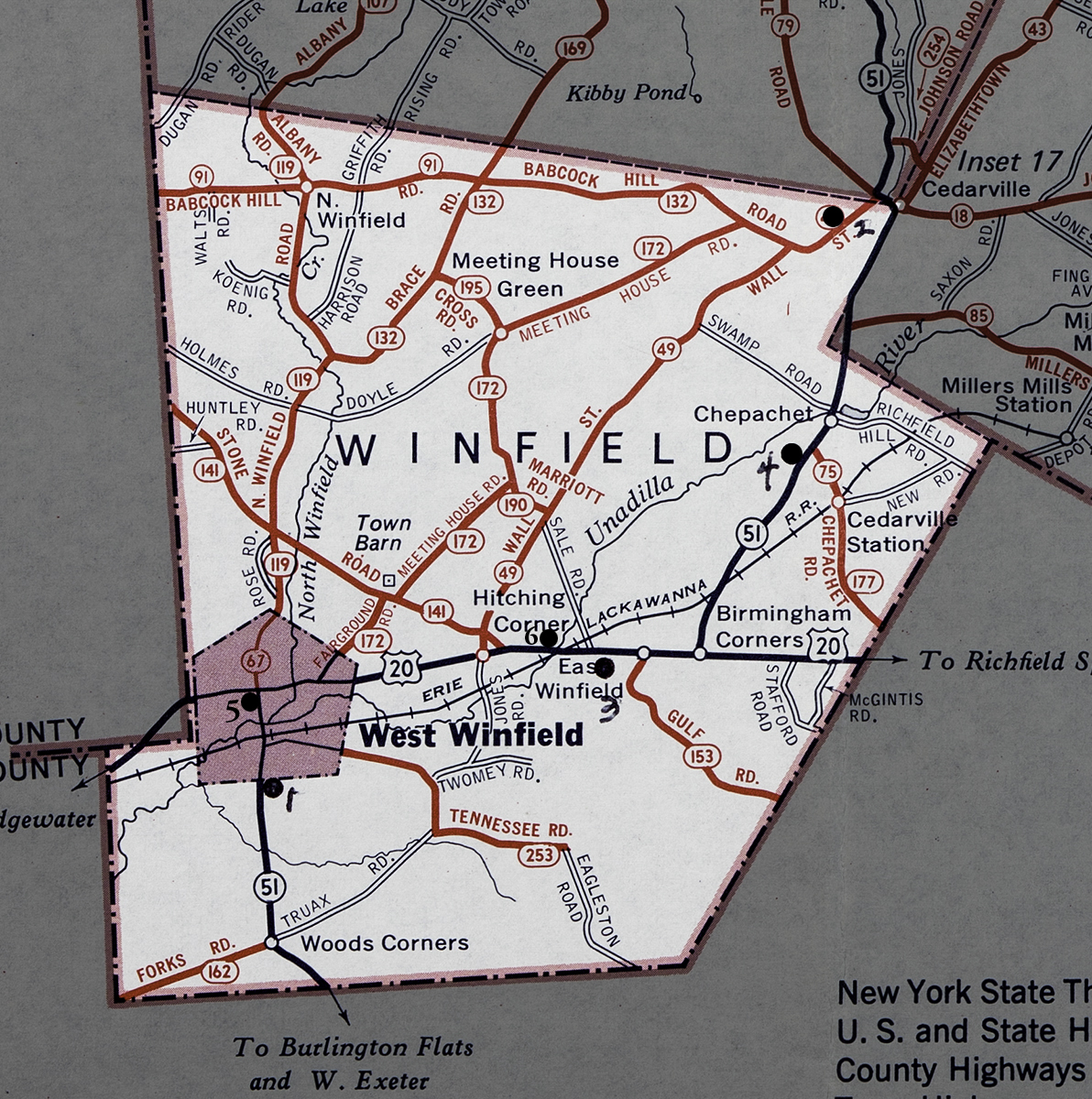 Town of Winfield Map